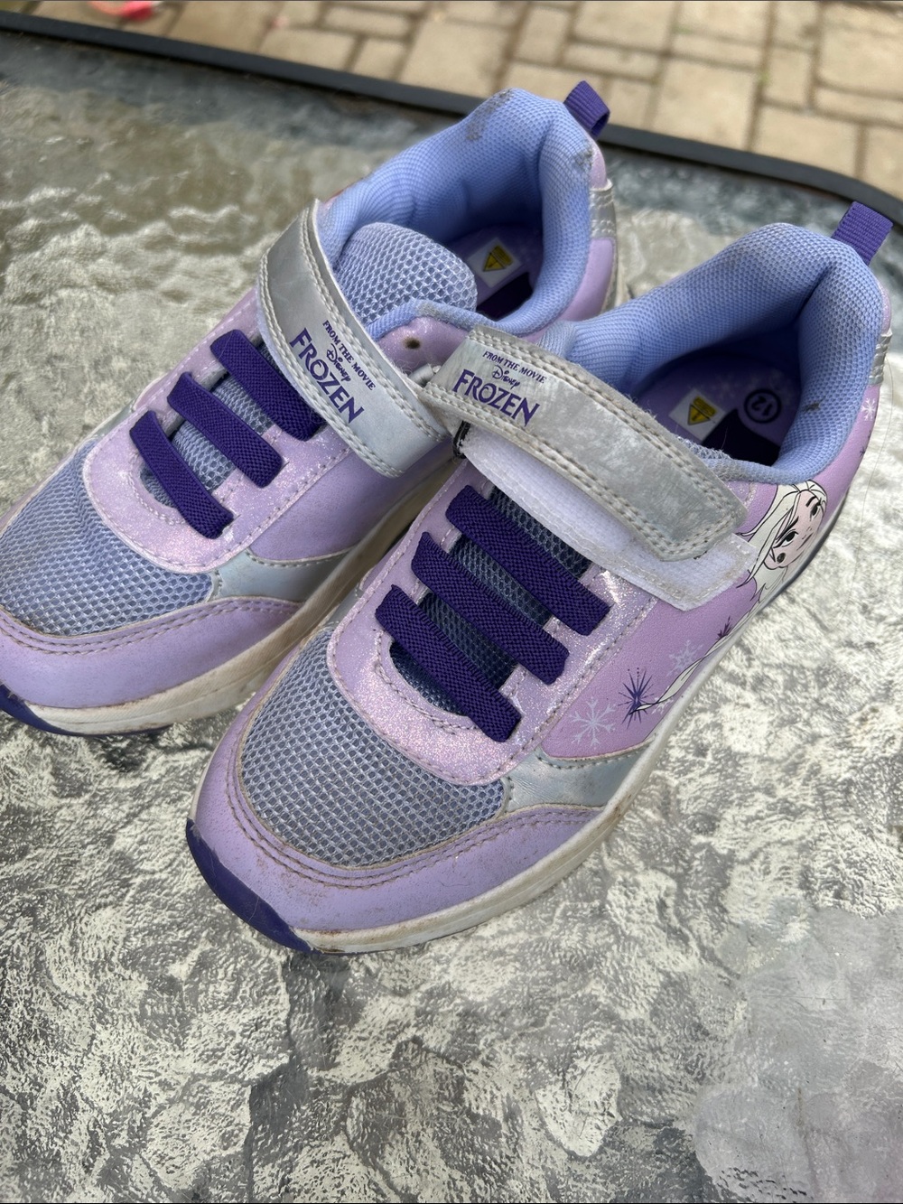 Girls' Light Purple Slip-On Sneakers